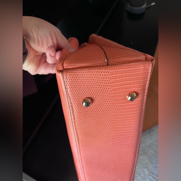 Jen & Co vegan leather peach purse nwot condition flawless - Picture 7 of 12